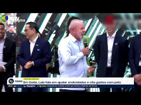 Em Goiás, Lula fala em ajudar endividados e cita gastos com pets – 26/03/2026 – Lig News