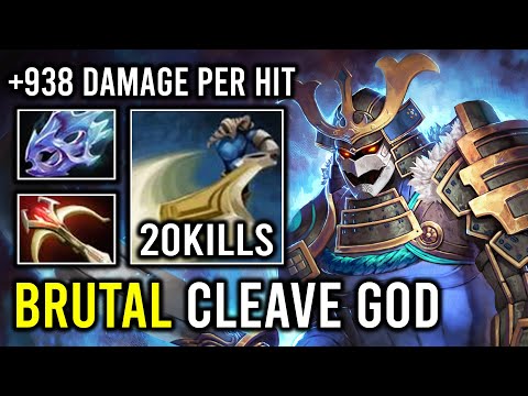 1 SHOT GREAT CLEAVE Maximum Late Game God Strength 938 Damage Per Hit Sven Dota 2