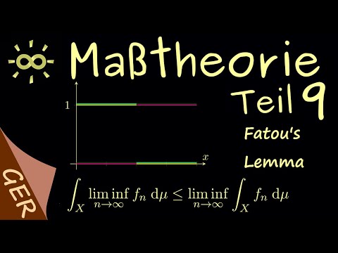 Maßtheorie - Teil 9 - Lemma von Fatou [darkmode]