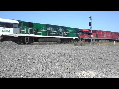 NR106 NR84 & NR75 Ghan southern spirit 27/1/12