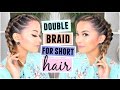 How To Double Dutch/French Braid For Short Hair Hairstyle!