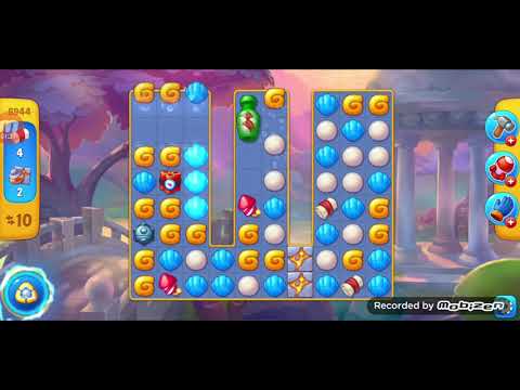 fishdom gameplay / level 6944 / It is like the ads? / thank you 피쉬돔 / 모바일 게임 / 중독성 있는 게임