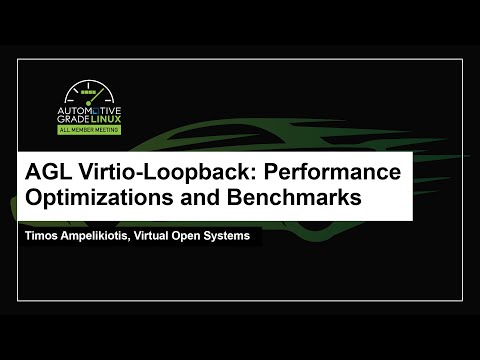 AGL Virtio-Loopback: Performance Optimizations and Benchmarks - Timos Ampelikiotis