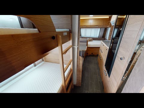 Children's floor plan: Caravan Tabbert 2021 Da Vinci 500 KD children's room bunk beds