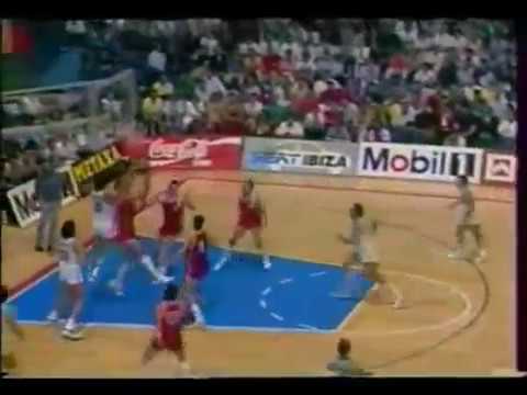 Galis (45 PTS) and Sabonis (19 PTS) | 1989 Eurobasket Semi-Final