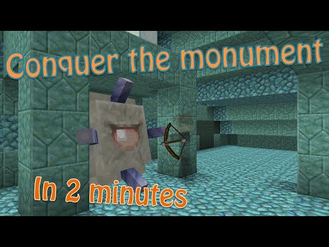 Minecraft 1.14+ How to Raid an Ocean Monument, Quickly and Easily