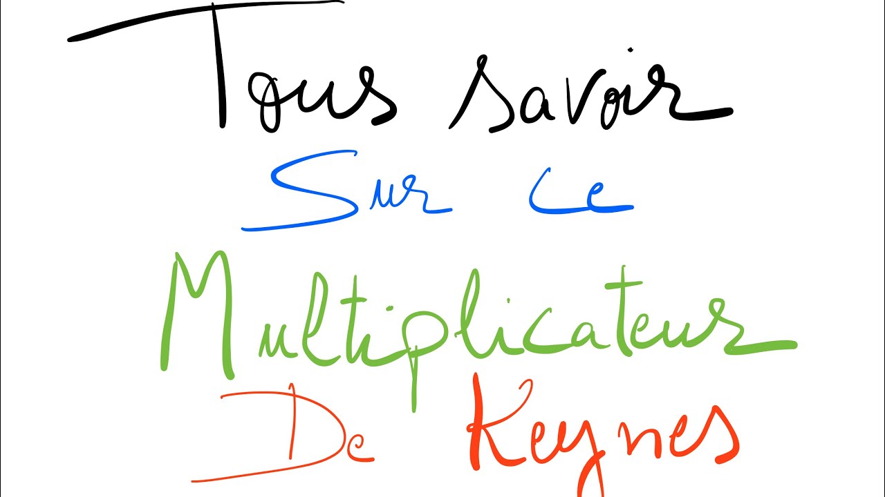 ✅ Le multiplicateur en Macroéconomie