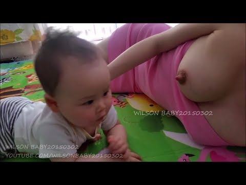 Mom breastfeeding baby [ Breast milk a Good food for baby in the world] 