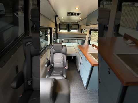 Sprinter 170 Family Van Conversion With Electric Bunk Beds #campervan
