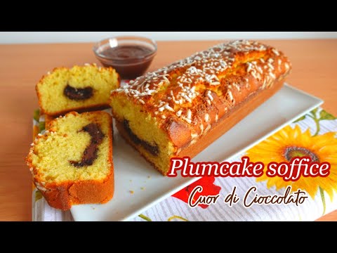 PLUMCAKE SOFFICE ALLO YOGURT CUOR DI CIOCCOLATO - Dolcetto facilissimo | Sapori Joyosi