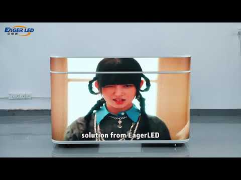 EA-FD Series 1675mm×1100mm×585mm Front Desk LED Display P1.53 P1.86 | EagerLED LED Display Factory