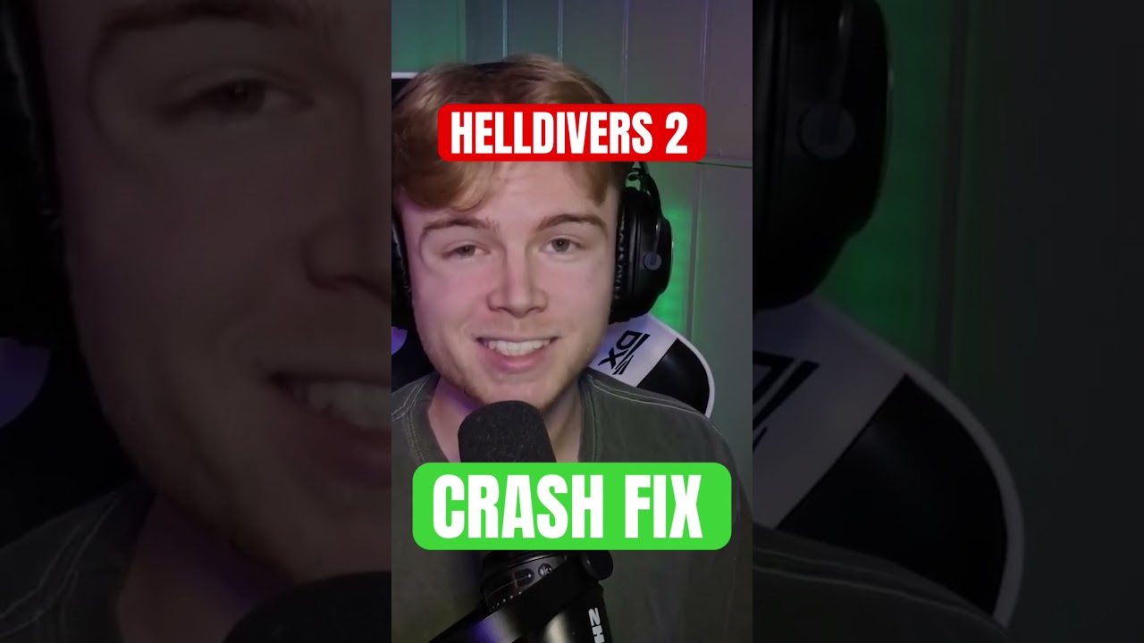 HELLDIVERS 2 Freezing FIXED!!! #Shorts #helldivers2 #crash #tutorial