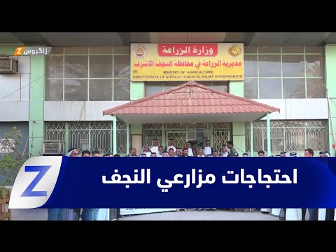 فيديو | النجف.. فلاحون ومزارعون يحتجون ضد تأخر المستحقات وتقليص الخطة الشتوية ومنع زراعة الأراضي الطينية