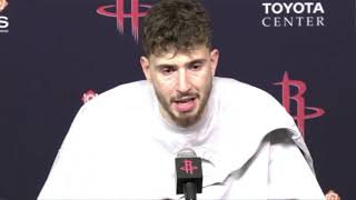 Alperen Sengun PostGame Interview | LA Clippers vs Houston Rockets