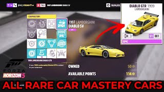 Forza Horizon 5 - All Car Mastery Skill Tree Cars & How To Unlock Them - Rare Cars Using Skill point