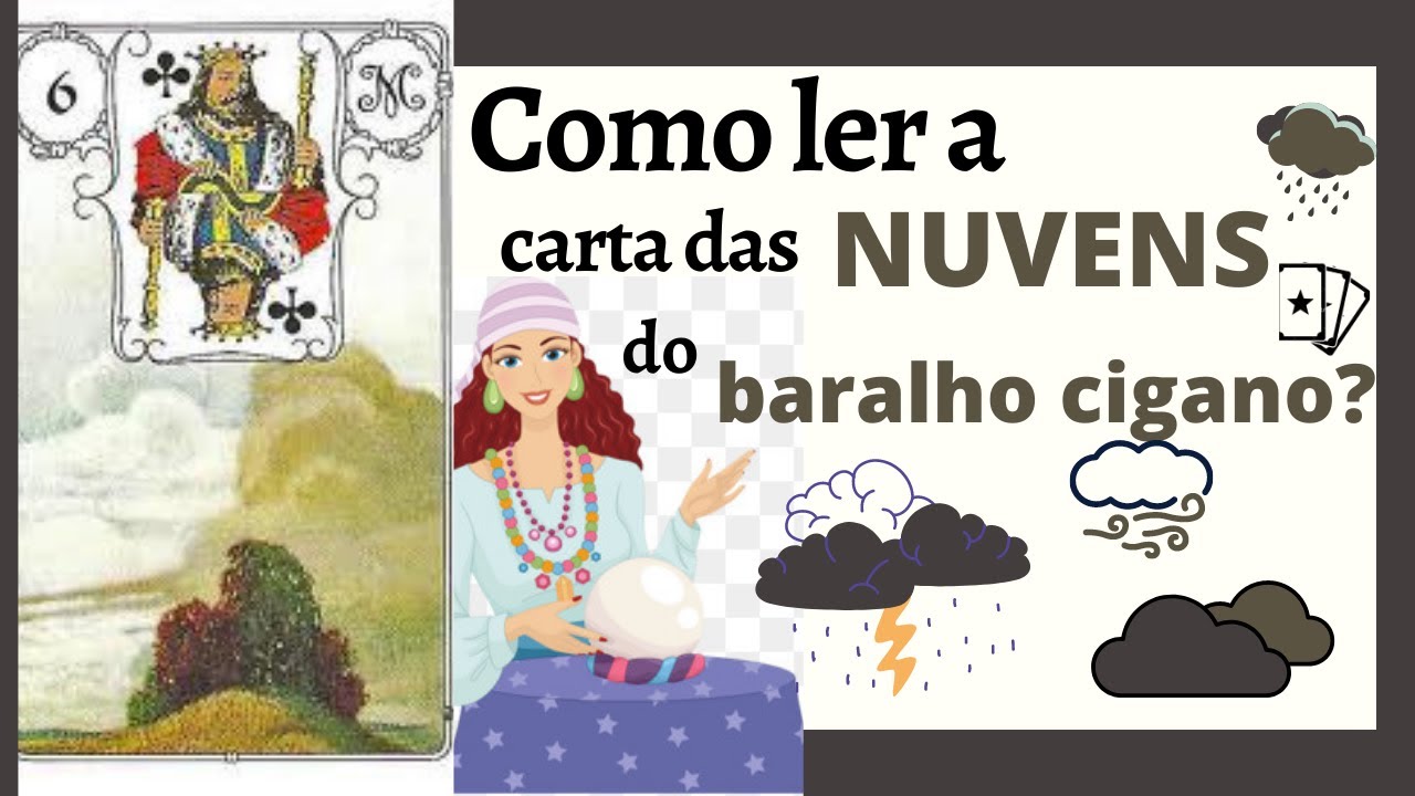 CARTA DAS NUVENS do BARALHO CIGANO: SIGNIFICADO! 🎴🔮📝