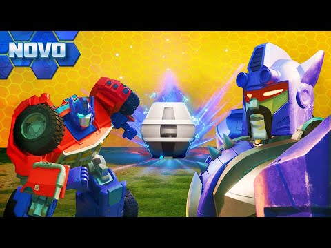 Equipe Optimus enfrenta Galvatron pelo Drop Misterioso! | E24 | Transformers: CYBERWORLD