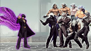 [KOF Mugen] Iori Yagami Fen Vs Ultiamte Bosses Rugal Team | 1 VS 8