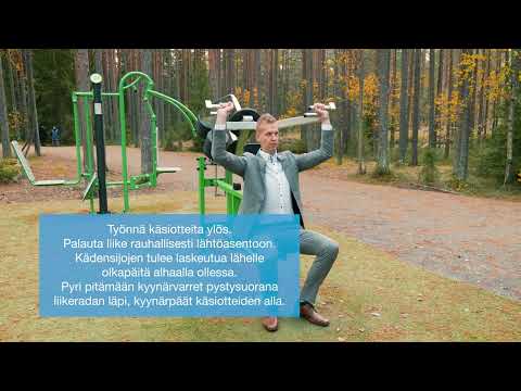 Pystypunnerrus FIT08 ulkokuntoilulaitteen opastusvideo