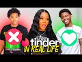 1 Girl Swipes 7 Guys Tinder In Real Life