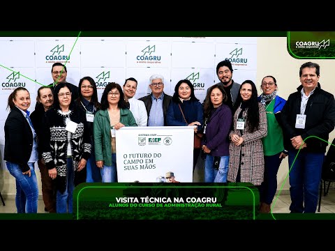 Alunos do Curso de Administração Rural participam de visita técnica na Coagru!