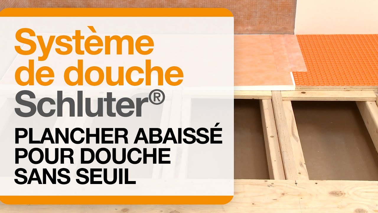 Comment abaisser un sous-plancher pour installer une douche sans seuil de Schluter®-Shower-Systems