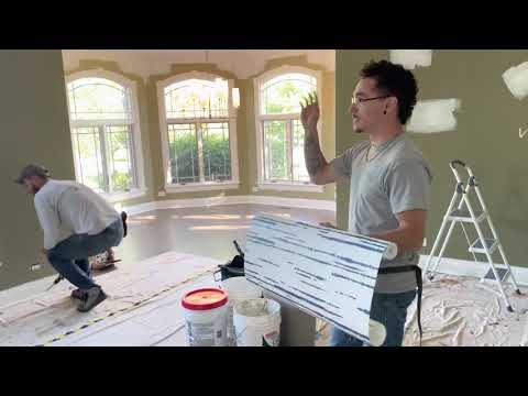 Sun room Thibaut wallpaper install