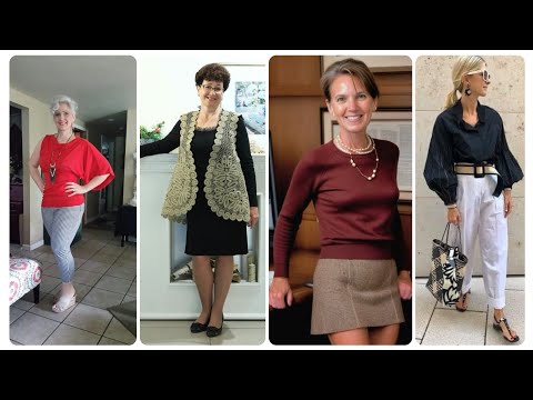Attractive Older Women OVER 40 50 60 & 70 | Elegant Fashion Outfits Older Women #23