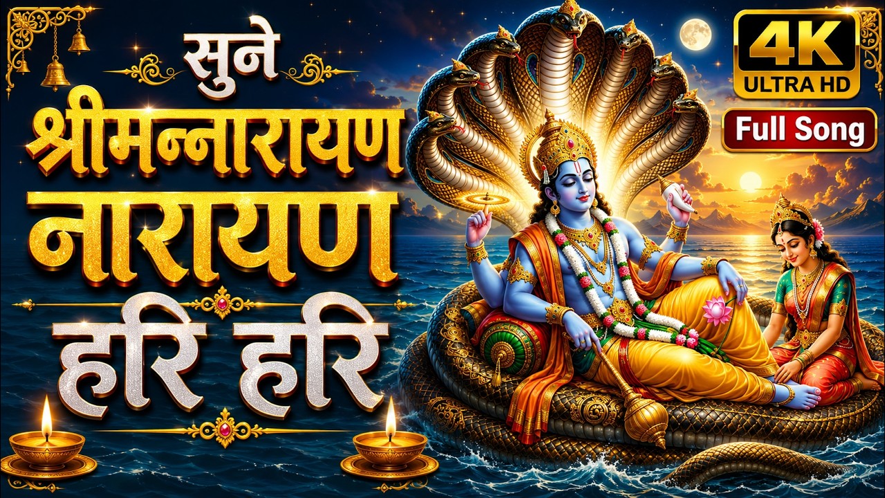 🕉️ Shreeman Narayan Narayan Hari Hari | विष्णु भक्ति गीत | Full Bhajan ✨