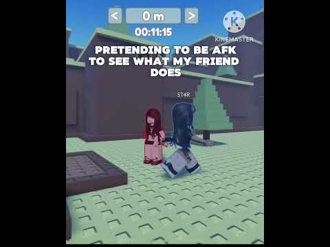 Pretending to be afk to see what my friend does #roblox #shorts