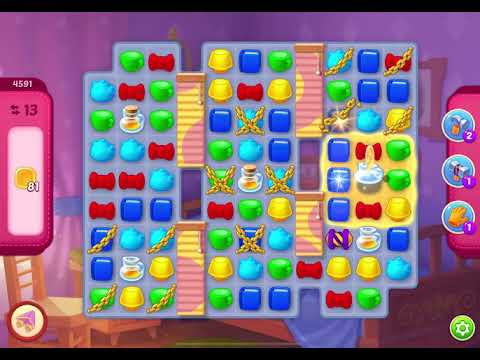 HomeScapes Level 4591 no boosters (15 moves)