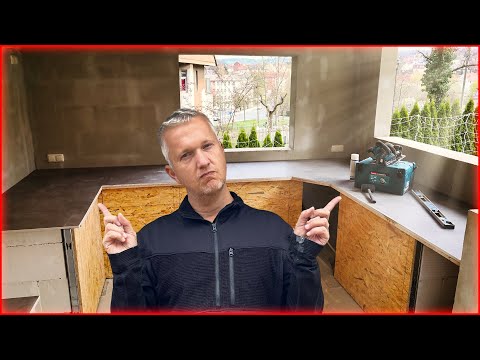 Gartenküche selber bauen: Wetterfeste Arbeitsplatte mit OSB und Fermacell