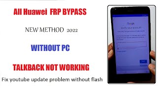 Huawei Y7 Prime (TRT-L21A) FRP Bypass Google Account lock YouTube update Fix Without Computer 2022