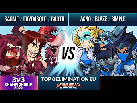 Sarme, Frydasole, & Bartu vs Acno, Blaze, & Simple - Top 8 Elimination - 3v3 Championship 2022 - EU