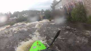 preview picture of video 'Kayaking Town Falls Llangollen River Dee with Elliott Davidson'