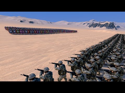 1000 MODERN SOLDIERS vs 1000x EVERY UNIT - Ultimate Epic Battle Simulator
