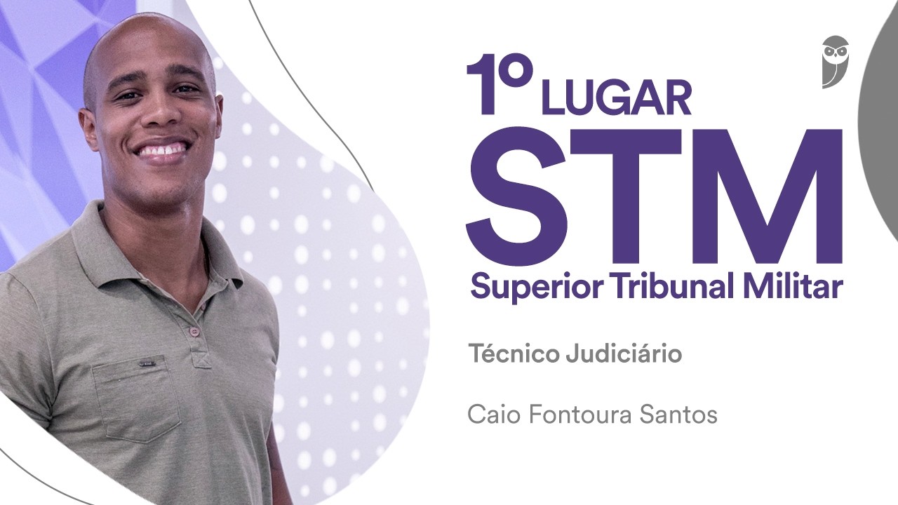Baile dos Primeiros: Caio Fontoura - 1º lugar no STM para Técnico em Contabilidade