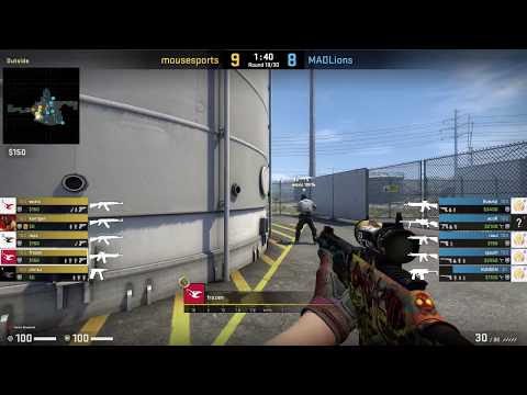 CS:GO POV Demo Mousesports frozen (28/17) vs MAD Lions (de_nuke)