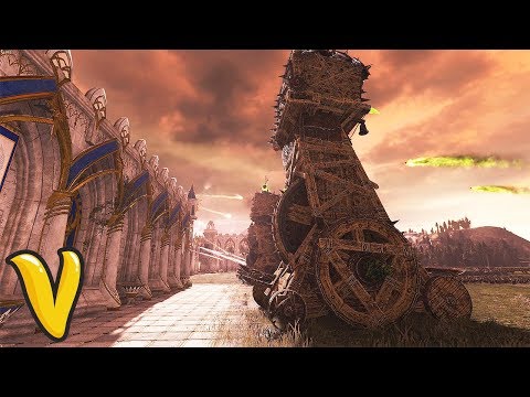 MASSIVE SKAVEN SIEGE! Total War Warhammer 2 High Elves VS Skaven