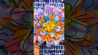 Easy Summer Watercolor Paper Plate Flower Art Activity For Kids 🌸 Fun kids paper craft DIY projects