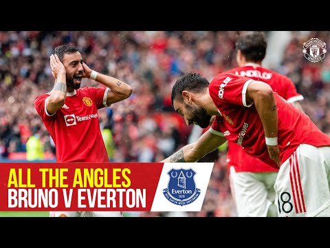 All the Angles | Bruno Fernandes' stunning freekick v Everton! | Manchester United Pre-Season 21/22