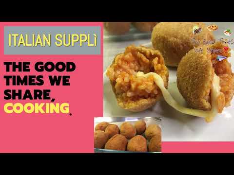 HOW TO MAKE SUPPLi STEP BY STEP, Cheese Stuffed Rice Balls, Roman Suppli Recipe, Italian Street food
