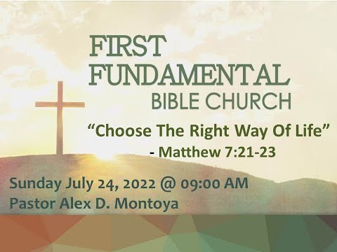 FFBC LiveStream Sunday 09:00am - July 24, 2022