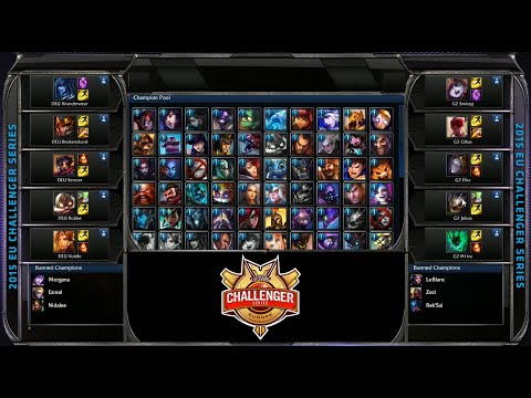 [no cast] Dignitas EU vs Gamers 2 | Game 1 S5 EUCS Spring 2015 Week 4 Day 1 | DEU vs G2 W4D1