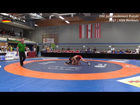 RINGEN DM 21 Junioren - FINALE 65kg Leon Schetterer vs. Nils Klein