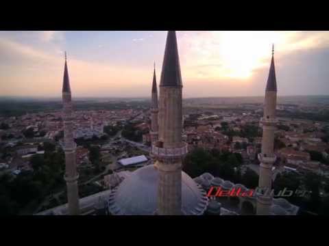 Selimiye Mosque Edirne Turkey aerial vie