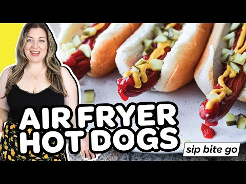 Air Fryer Hot Dogs Recipe - 5 MINUTES!