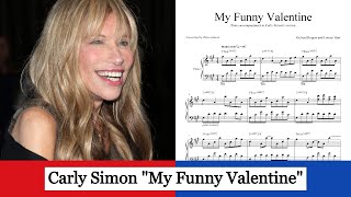 My Funny Valentine - Carly Simon - Piano Accompaniment