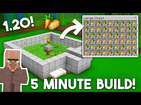 Minecraft Villager AFK Crop Farm in Bedrock 1.21! (MCPE/Xbox/PS4/Nintendo Switch/Windows10)