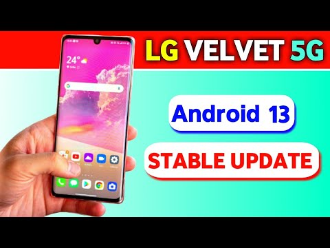 LG VELVET 5G gets Android 13 Stable Update